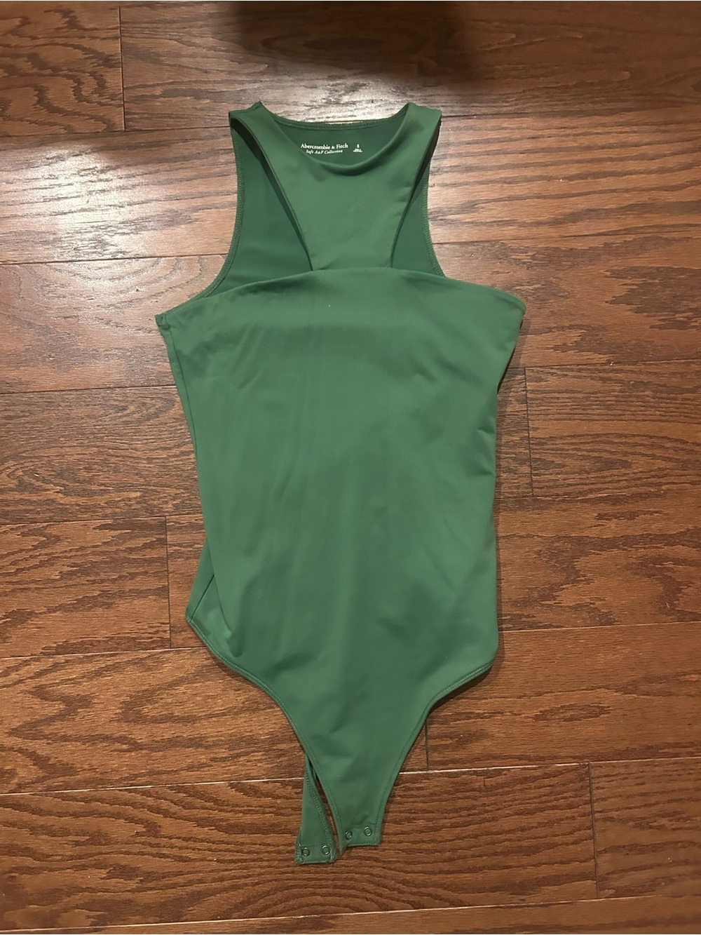 Abercrombie & Fitch Forest Green Racerback Bodysuit